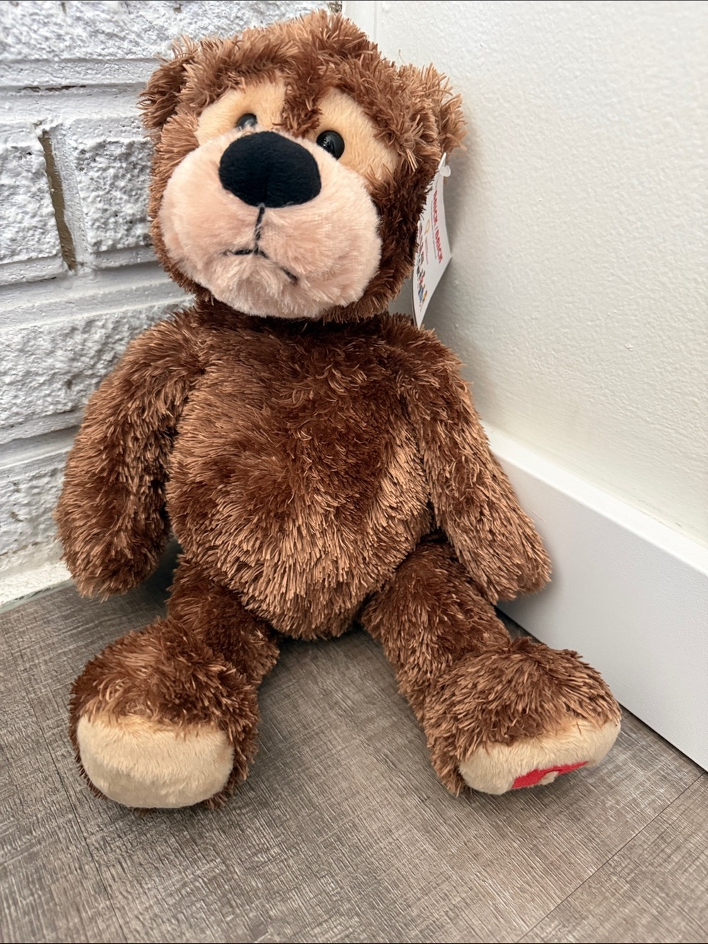 Gund Brickley  Brown Plush Teddy with Cream Accents
